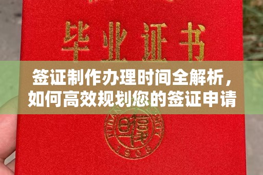 青山签证制作办理时间全解析，如何高效规划您的签证申请流程