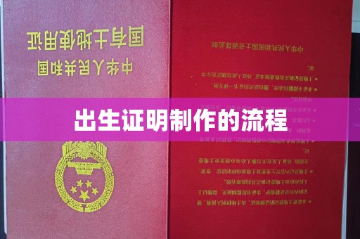 青山出生证明制作的流程