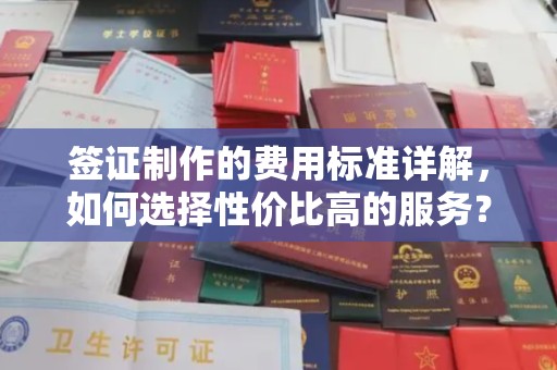 青山签证制作的费用标准详解，如何选择性价比高的服务？
