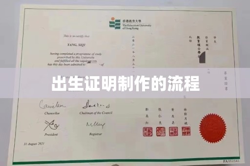 青山出生证明制作的流程
